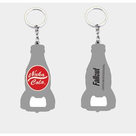 Fallout Keychain with Bottle Opener Nuka Cola Logo