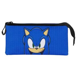 Sonic - The Hedgehog Triple Pencil case SEGA Sight Blue