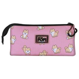 Oh My Pop! Triple Pencil case Shiba Pink