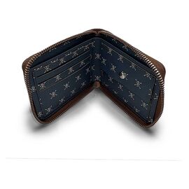 One Piece Wallet Man Zip Skull