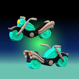 Rover Robin Plastic Model Kit Overtakes Skull Rider