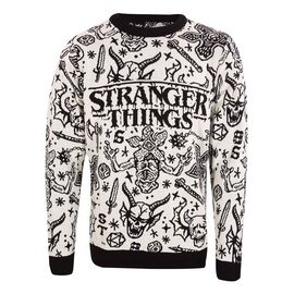 Stranger Things Sweatshirt Christmas Jumper Collage Size S