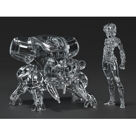 Ghost in the Shell PLAMAX minimum factory Plastic Model Kit Motoko Kusanagi with Fuchikoma: Thermoptic Camouflage Ver. 8 cm
