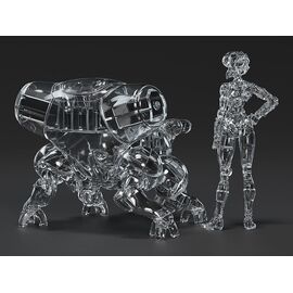 Ghost in the Shell PLAMAX minimum factory Plastic Model Kit Motoko Kusanagi with Fuchikoma: Thermoptic Camouflage Ver. 8 cm