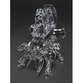 Ghost in the Shell PLAMAX minimum factory Plastic Model Kit Motoko Kusanagi with Fuchikoma: Thermoptic Camouflage Ver. 8 cm