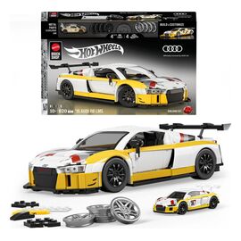 Hot Wheels Elite Mattel Brick Shop Building Set 1/16 '15 Audi R8 LMS