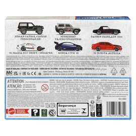Hot Wheels Silver Series Die-Cast Vehicle 6-Pack 1/64 Streets of Japan