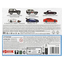 Hot Wheels Silver Series Die-Cast Vehicle 6-Pack 1/64 Streets of Japan