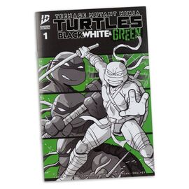 Teenage Mutant Ninja Turtles Page Punchers Action Figure Leonardo (Black White & Green) (Red Platinum Edition) 13 cm