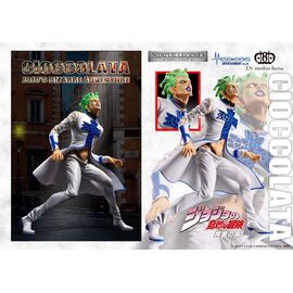 JoJo's Bizarre Adventure Part 5 Golden Wind Statue Legend PVC Statue Cioccolata 17 cm