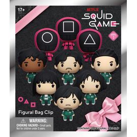 Squid Game 3D PVC Bag Clips Series 1 Display (24)