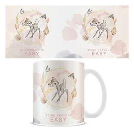 Disney Mug Bambi Being Brave Is Easy Pink