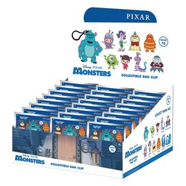 Monsters, Inc. 15th Anniversary 3D PVC Bag Clips Series 76 Display (24)