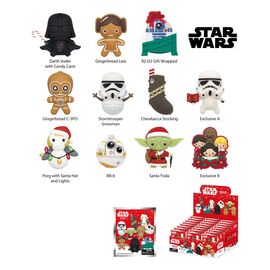 Star Wars PVC Bag Clips Star Wars Christmas Series 1 Display (24)