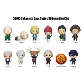 Sakamoto Days 3D Foam Bag Clips Series 2 Display (24)