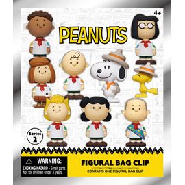 Peanuts 3D PVC Bag Clips Snoopy Series 2 Display (24)