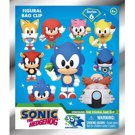 Sonic the Hedgehog 3D PVC Bag Clips Series 6 Display (24)