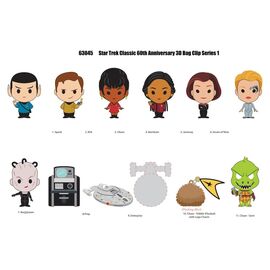 Star Trek 3D Foam Bag Clips Serie 1 Display (24)