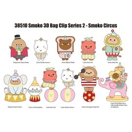 Smoko 3D PVC Bag Clips Series 2 Display (24)