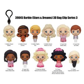 Barbie 3D PVC Bag Clips Series 3 Display (24)