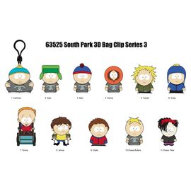 South Park 3D PVC Bag Clips Series 3 Display (24)