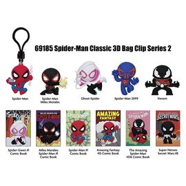 Spider-Man Classic 3D PVC Bag Clips Series 2 Display (24)