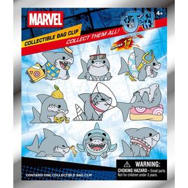 Marvel Rivals 3D Foam Bag Clips Jeff the Land Shark Series 17 Display (24)