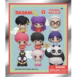 Ranma 1/2 3D PVC Bag Clips  Series 1 Display (24)