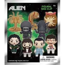 Alien 3D PVC Bag Clips  Series 1 Display (24)