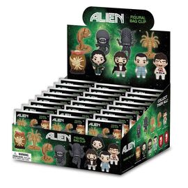 Alien 3D PVC Bag Clips  Series 1 Display (24)