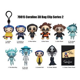Coraline 3D Foam Bag Clips Series 2 Display (24)