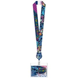Lilo & Stitch Deluxe Lanyard with Card Holder Stitch Where's Scrump?