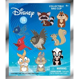 Disney 3D Foam Bag Clips Woodland Characters Series 76 Display (24)