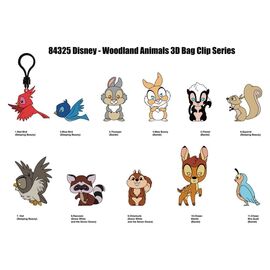 Disney 3D Foam Bag Clips Woodland Characters Series 76 Display (24)
