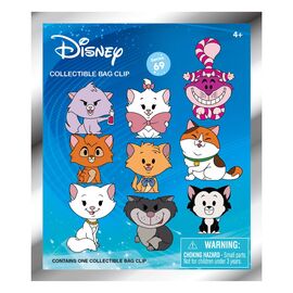 Disney Cats 3D Foam Bag Clips Series 69 Display (24)