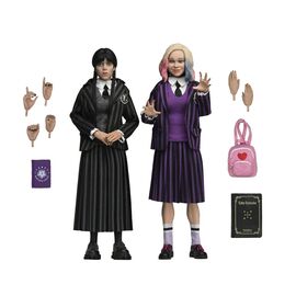 Wednesday Action Figures 2 Pack Wednesday Addams (Nevermore Uniform) and Enid 20 cm