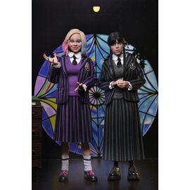 Wednesday Action Figures 2 Pack Wednesday Addams (Nevermore Uniform) and Enid 20 cm