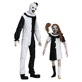 Terrifier 2 2-Pack Action Figures Ultimate Art the Clown & Little Pale Girl 18 cm