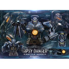 Pacific Rim Life Size Bust 1/1 Gipsy Danger Battle Mode 75 cm