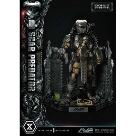 The Alien vs. Predator Museum Masterline Series Statue 1/3 Scar Predator Deluxe Bonus Version 93 cm