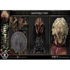 Prey (Movie) Museum Masterline Series Statue 1/3 Feral Predator 89 cm