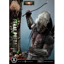 Prey (Movie) Museum Masterline Series Statue 1/3 Feral Predator Deluxe Bonus Version 89 cm