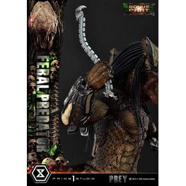 Prey (Movie) Museum Masterline Series Statue 1/3 Feral Predator Deluxe Bonus Version 89 cm