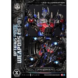 Transformers: Dark of the Moon (Film) Museum Masterline Statue Optimus Prime Weapons Depot 127 cm