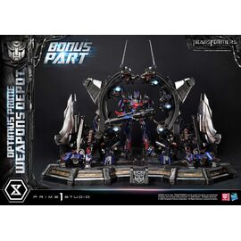 Transformers: Dark of the Moon (Film) Museum Masterline Statue Optimus Prime Weapons Depot Bonus Version 127 cm