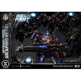 Transformers: Dark of the Moon (Film) Museum Masterline Statue Optimus Prime Weapons Depot Bonus Version 127 cm