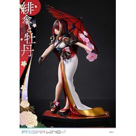 Original Illustration by Fuzichoco Prisma Wing PVC Statue 1/7 Scarlet Umbrella And Peony 28 cm