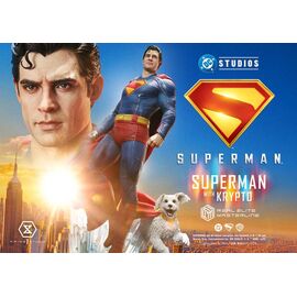 Superman (2025) Real Elite Masterline Series Statue 1/3 Superman with Krypto 95 cm