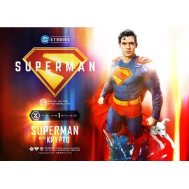 Superman (2025) Real Elite Masterline Series Statue 1/3 Superman with Krypto 95 cm