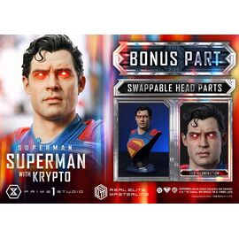 Superman (2025) Real Elite Masterline Series Statue 1/3 Superman with Krypto Bonus Version 95 cm